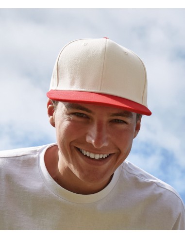 BEE-B662-Contrast Flat Peak 6 Panel Cap